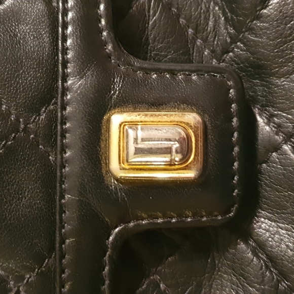 Judith Leiber Black Leather Quilted Mini Bag - Picture 11 of 14